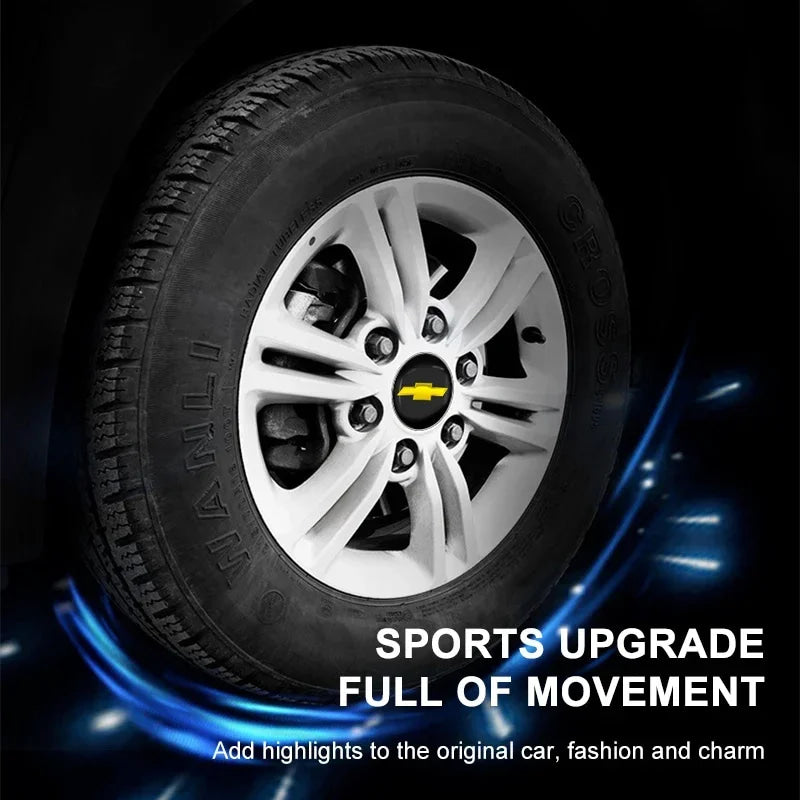 4pcs 60mm Car Wheel Center Hub Center Cap Rim Hub Dustproof Cover For Chevrolet Captiva Colorado Cruze Spark Malibu Car Trax