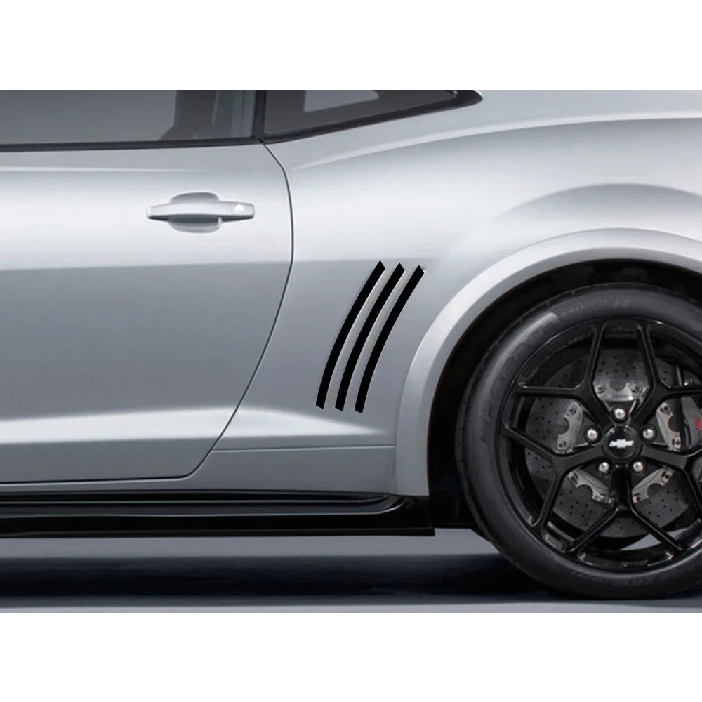 For Chevrolet Camaro ZL1 Z28 RS SS Car Body Stickers Graphics Side Slit Insert Stripes Vinyl Film Decals Tuning Auto Accessories