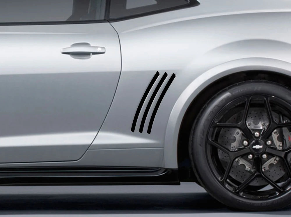 For Chevrolet Camaro ZL1 Z28 RS SS Car Body Stickers Graphics Side Slit Insert Stripes Vinyl Film Decals Tuning Auto Accessories