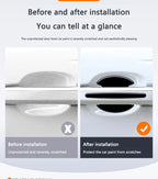 Car Door Handle Bowl Stickers Anti-collision Protector Stickers For Honda Mugen Power Civic Accords CRV Hrv Jazz CBR VTEC VFR