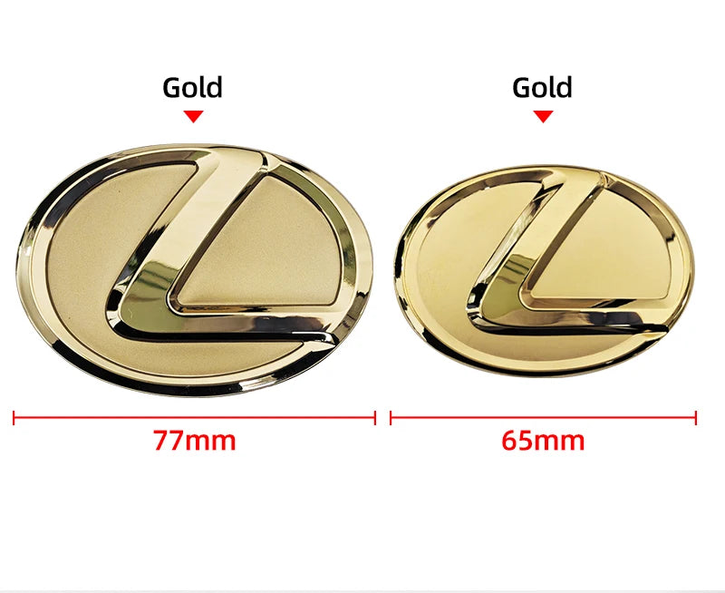 For Lexus ES240 ES250 IS250 LX460 RX270 RX300 RX350 65mm 77mm Metal Steering Wheel Emblem Logo Badge Sticker Decal Accessory
