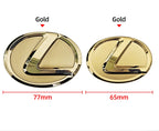 For Lexus ES240 ES250 IS250 LX460 RX270 RX300 RX350 65mm 77mm Metal Steering Wheel Emblem Logo Badge Sticker Decal Accessory