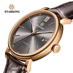 STARKING Sapphire 8215 Automatic Watch Fashion Sports Business Casual Wristwatch Waterproof Wear-resistant Watch Gifts for Men
