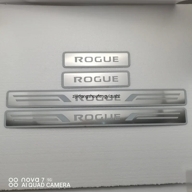 For Nissan ROGUE 2014 2015 2016 2017 2018 2019 2020 2021 Stainless Steel Door Sill Scuff Plate Welcome pedal Car Accessories