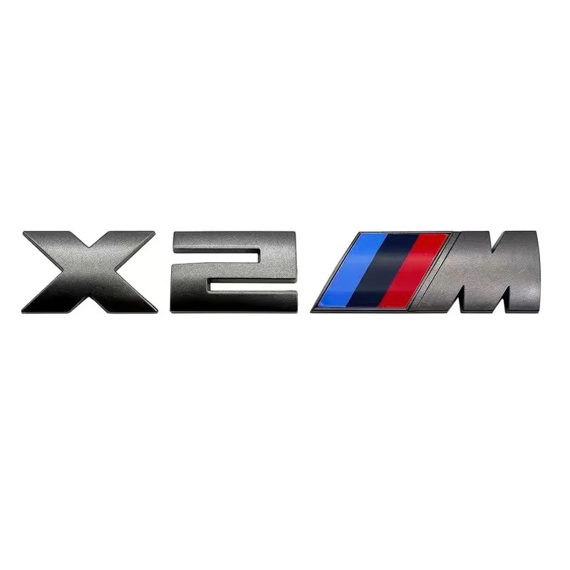 5.5cm for M logo new gray ABS sticker trunk badge for BMW X1M X2M X3M X4M X5M X6M X7M M1M2M3M4M5M6M7M8