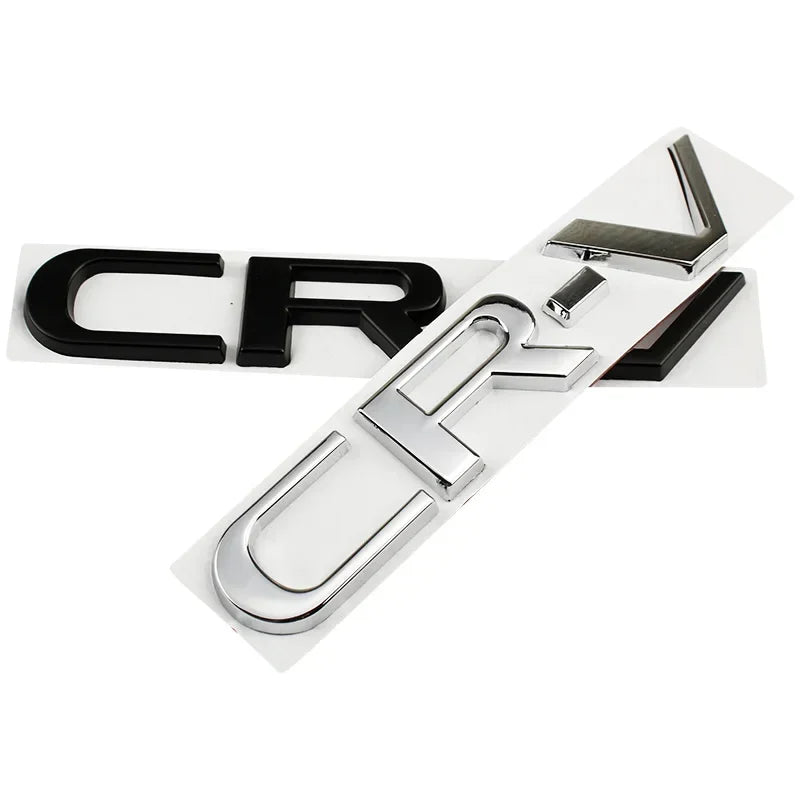 15.4cm Metal 3D Car Stickers Side Fender Badge Styling for Honda CRV Logo 2023 2024 Rear Trunk Emblem Decal Exterior Accessories