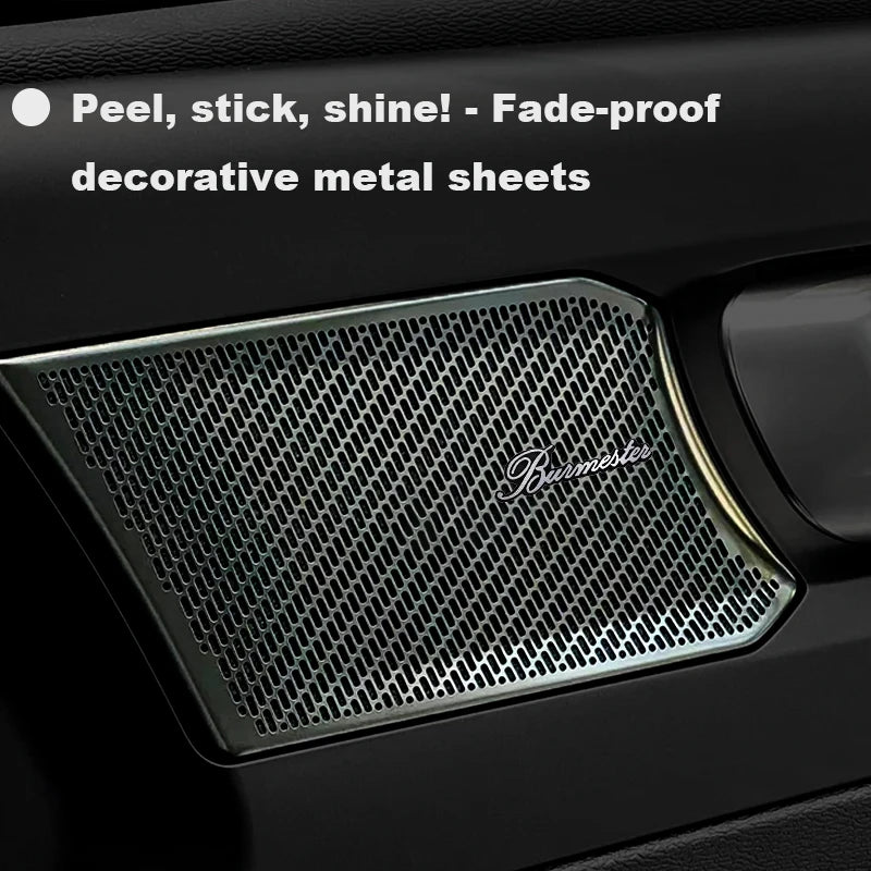 Chevrolet 3D Aluminum Car Audio Stickers Fit For Silverado Impala Malibu Equinox Cruze Camaro Tahoe/Suburban Blazer Spark Aveo