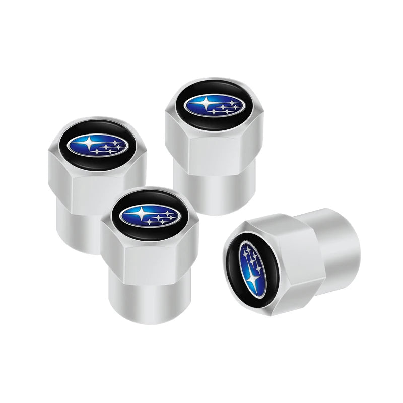 wheel tire Valve Cap Car+accessories Alloy For Subaru WRX STI Tribeca Crosstrek XV Forester BRZ Impreza Smart Outback stickers