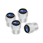 wheel tire Valve Cap Car+accessories Alloy For Subaru WRX STI Tribeca Crosstrek XV Forester BRZ Impreza Smart Outback stickers