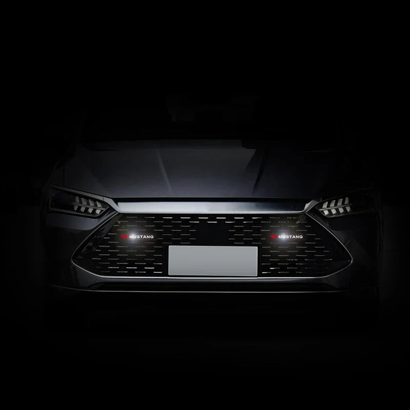 Auto Front Grille Badge Car Head Grill Emblem LED Light For Ford Focus Mk2 3 Fiesta Ranger Mondeo S-MAX Kuga Mustang Auto Goods