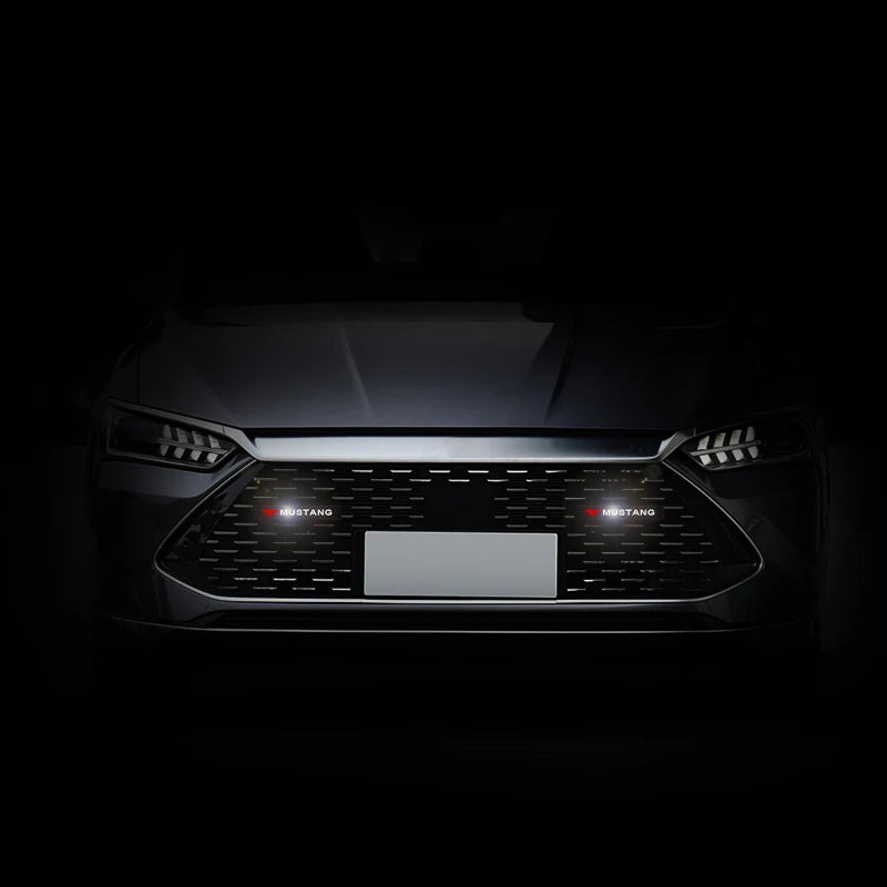 Auto Front Grille Badge Car Head Grill Emblem LED Light For Ford Focus Mk2 3 Fiesta Ranger Mondeo S-MAX Kuga Mustang Auto Goods