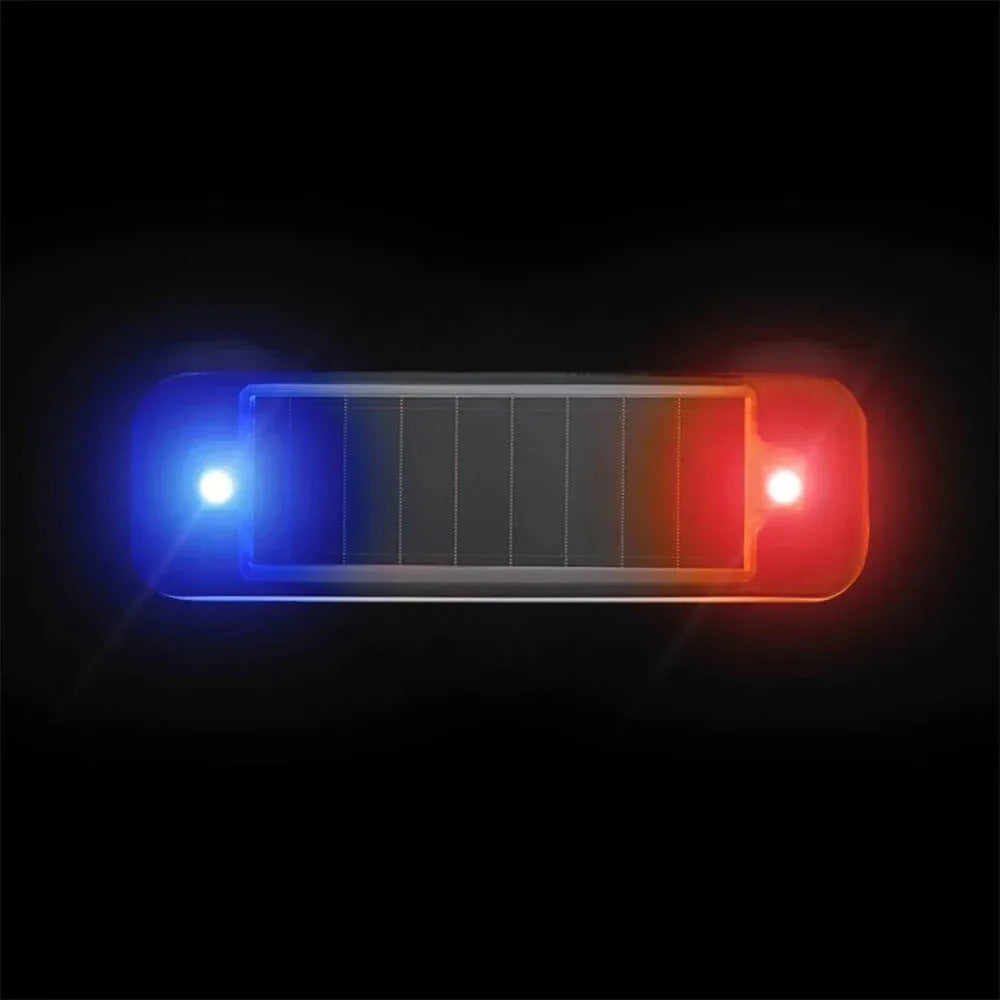 Mini luz LED de advertencia de energía Solar para coche, alarma simulada de seguridad nocturna, lámpara de precaución antirrobo inalámbrica, lámpara de alarma simulada intermitente