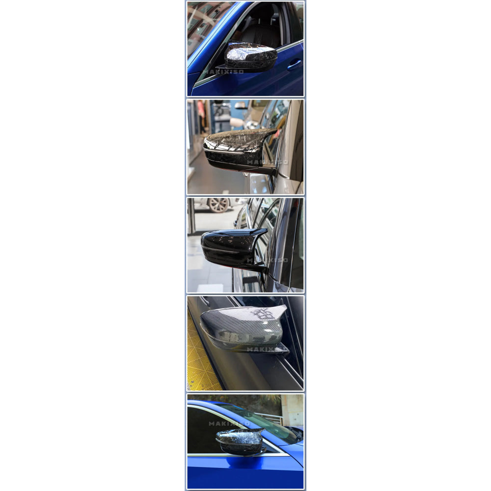 Replacement Mirror Cover For BMW 5 Series G30 G31 Side Rear Mirror Left Hand Driver Carbon Fiber ABS 2017 2018 2019