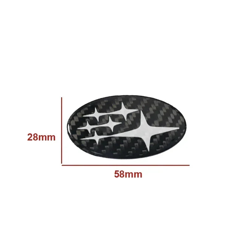 For Subaru Forester XV Outback Impreza Legacy STI WRX BRZ Tribeca Car Steering Wheel Emblem Badge Decals Styling Accessories
