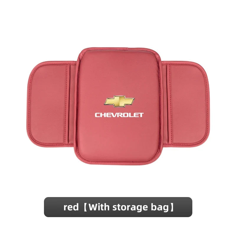Leather Car Armrest Box Pad Auto Armrest Mat High Quality Accessorie For Chevrolet Camaro Colorado Cobalt Beat Groove Volt Trax