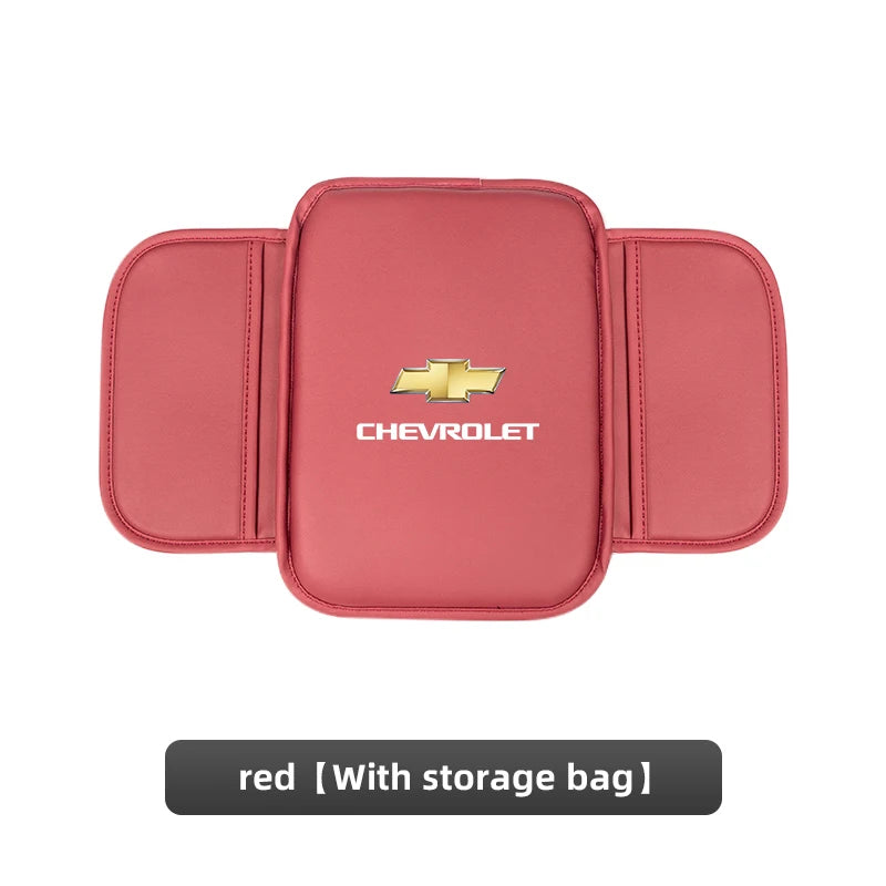 Leather Car Armrest Box Pad Auto Armrest Mat High Quality Accessorie For Chevrolet Camaro Colorado Cobalt Beat Groove Volt Trax