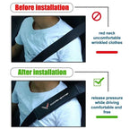 Car Seatbelt Shoulder Pad Cover Carbon Fiber Seat Belt Protector for Corvette C1 C2 C3 C4 C5 C5 C6 C7 C6-R C8