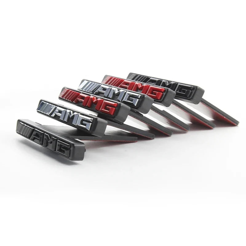 For Mercedes Benz W203 W204 W205 W210 w211 W124 W169 W176 W177 W202 ABS 3D AMG Logo Emblem Car Front Grille Badge accessories