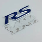 3D Metal Logo RS Emblem Letters Car Front Grille Badge Rear Trunk Sticker For Honda Civic City Fit Shuttle Jazz Car Acceessories