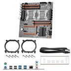 Placa base para juegos SOYO X99 de CPU Dual DDR4 M.2 NVME USB3.0 E-ATX LGA2011-3 compatible con componentes de ordenador de servidor de CPU Xeon E5 2680 V4