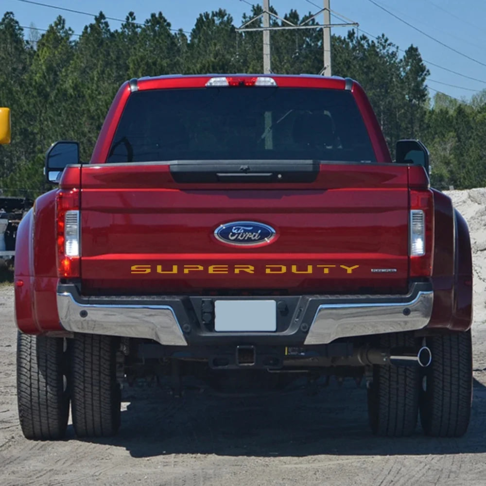 Pickup Tail Box Labeling Sticker For Ford Super Duty F250 F350 2017 2018 2019 Modification Truck Tailgate Insert Indent Decal
