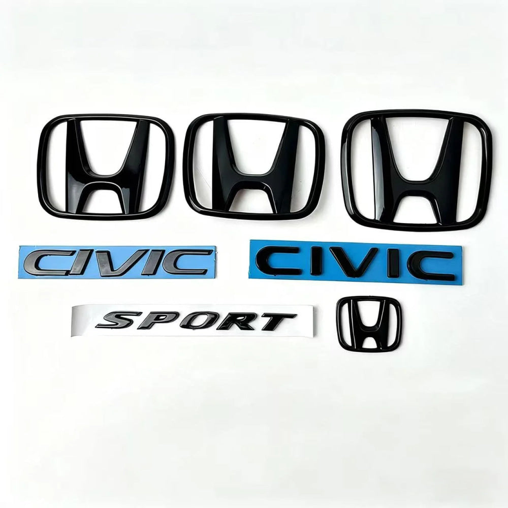 Car front and rear logo sticker accessories For Honda Civic FIT Accord Prelude CRV 5th Mugen CRZ CRX Jazz HRV Pilot Odyssey Elys