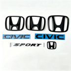 Car front and rear logo sticker accessories For Honda Civic FIT Accord Prelude CRV 5th Mugen CRZ CRX Jazz HRV Pilot Odyssey Elys