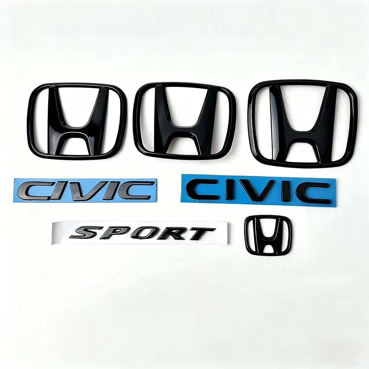 Car front and rear logo sticker accessories For Honda Civic FIT Accord Prelude CRV 5th Mugen CRZ CRX Jazz HRV Pilot Odyssey Elys