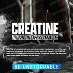 Creatine Monohydrate Powder 60 Servings Unflavored 5g Micronized Creatine Powder Gluten Free