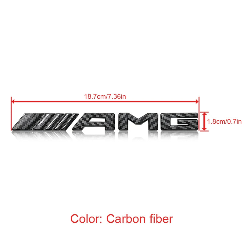 3D ABS Car AMG Logo Badge Rear Trunk Emblem Stickers Decal For Mercedes Benz AMG A B C E G W211 W203 W204 W210 W124 Accessories