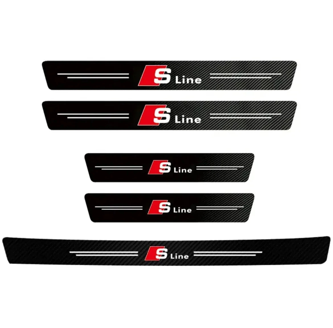 Car Door Trunk Sill Protective Strip Threshold Anti Scratch Sticker for Audi sline A4 B7 B8 B9 A3 8P 8V 8L A5 A6 Q3 Accessories