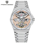 PAGANI DESIGN New 42MM Hollow Tourbillon Luxury Men Mechanical Watch Sapphire Glass Automatic Watches For Men Relojes hombres
