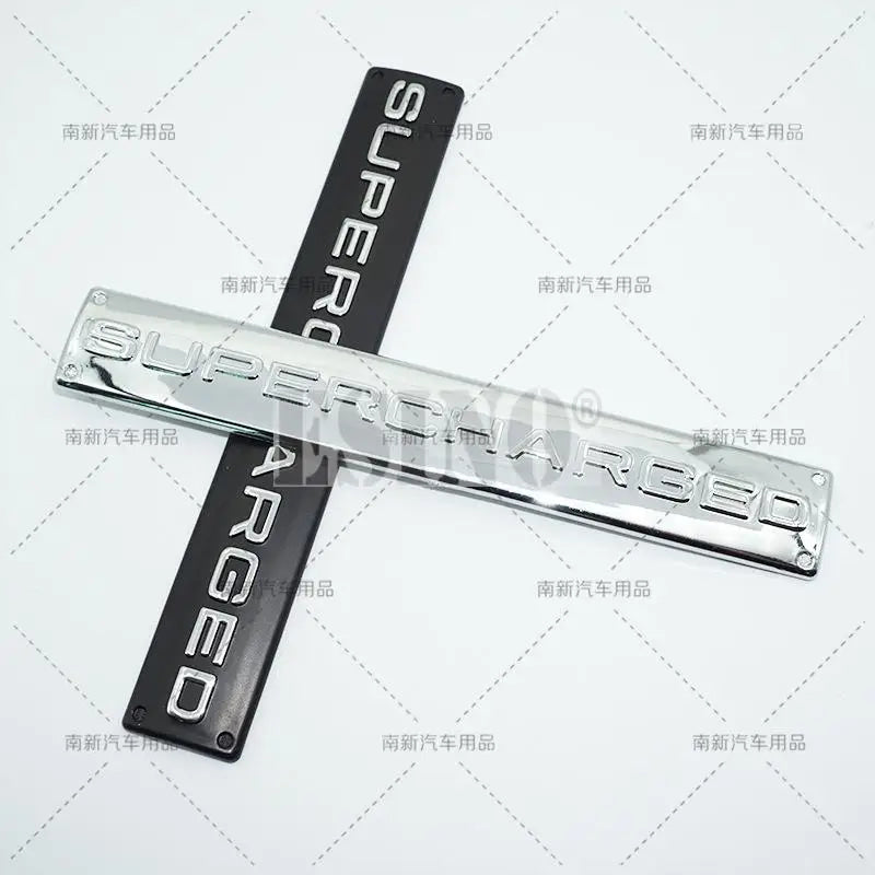 Car Styling Supercharged 3D ABS Adhesive Emblem Rear Trunk Badge Fender Sticker Car Body Decal Auto Accessory
