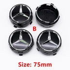 Car Wheel Center Hub Caps 75mm ABS Replacement For Mercedes AMG G Class G63 G500 Modified Styling Accessories Part A0004000900