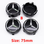 Car Wheel Center Hub Caps 75mm ABS Replacement For Mercedes AMG G Class G63 G500 Modified Styling Accessories Part A0004000900