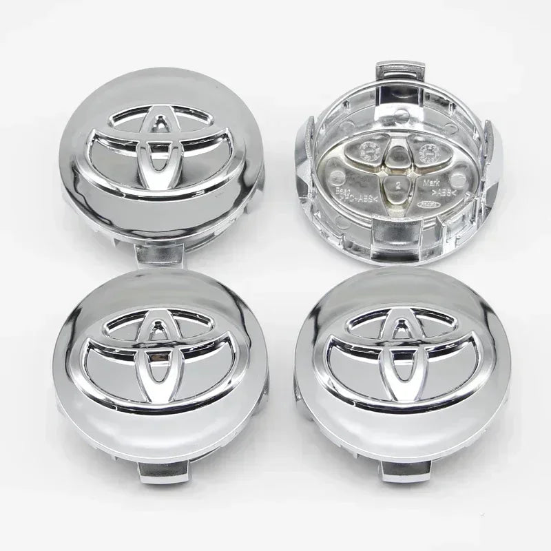 4Pcs 57/62mm Car Wheel Center Hub Caps For Toyota Rav4 Aygo Yaris Corolla Camry Car Tire Center Decoration Stickers Accessories