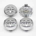4Pcs 57/62mm Car Wheel Center Hub Caps For Toyota Rav4 Aygo Yaris Corolla Camry Car Tire Center Decoration Stickers Accessories