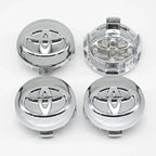 4Pcs 57/62mm Car Wheel Center Hub Caps For Toyota Rav4 Aygo Yaris Corolla Camry Car Tire Center Decoration Stickers Accessories