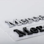 1pcs 3D ABS Car Badge Rear Trunk Body Sticker Emblem Decoration For Mercedes Benz AMG W108 W124 W126 W140 W205 W201