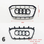 Automobile Steering Wheel Logo Bright Frame Strip Electroplated Car Logo Sticker For Audi A3 A4 B8 8P B9 8V A5 A6 C7 A7 Q3 Q5 Q7