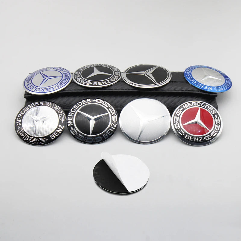 4Pcs 56mm 60mm 65MM Car Wheel Hub Cap Center Sticker Emblem Badge Decal Accessory For Mercedes Benz AMG class W206 W205 W203 GLC
