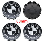 4Pcs 56mm 68mm Carbon Fiber Wheel Center Hub Caps 50th Anniversary Emblem for BMW M Power X5 E46 E90 F10 F30 G20