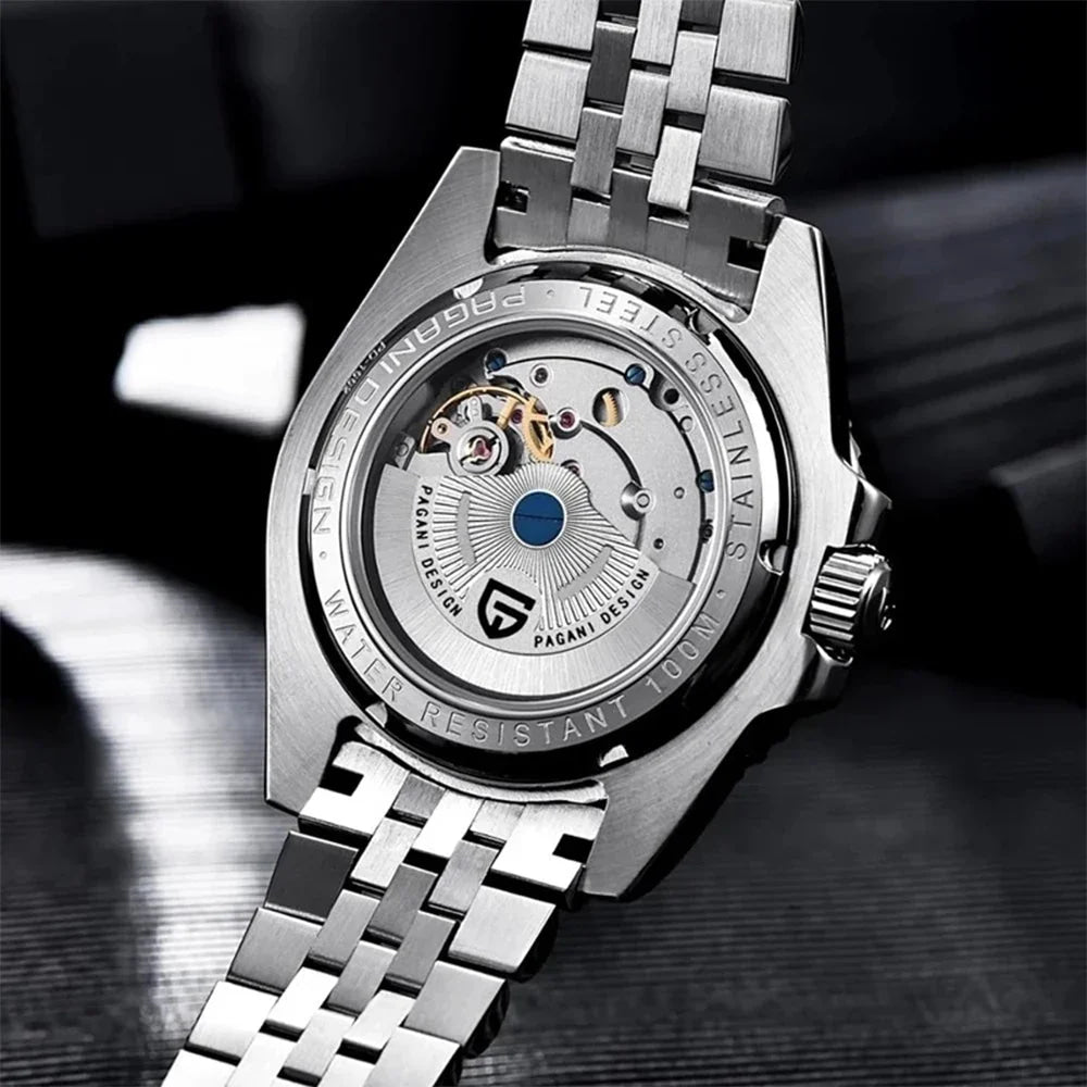 PAGANI DESIGN 2026 GMT Watches Men Luxury Sapphire Automatic Mechanical Watch 40MM Stainless Steel Waterproof Watches for men