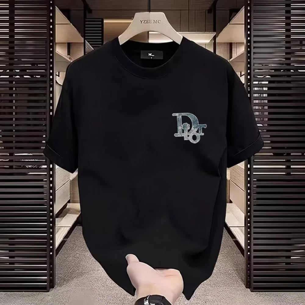 Fashion short-sleeved T-shirt - Men's and Women's New season round-neck printed 250G100%cotton half-sleeve T-shirt - Casual wear