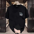Fashion short-sleeved T-shirt - Men's and Women's New season round-neck printed 250G100%cotton half-sleeve T-shirt - Casual wear