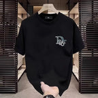 Fashion short-sleeved T-shirt - Men's and Women's New season round-neck printed 250G100%cotton half-sleeve T-shirt - Casual wear