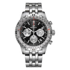 BERNY Chronograph Watches for Men Aviation Multifunction Quartz Men's Watch Date Sapphire Super Luminous Luxury Wristwatch