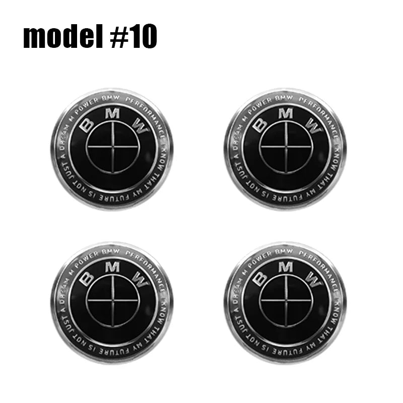 4Pcs 56mm 60mm 65mm Car Wheel Tire Center Emblem Decal For BMW M E90 E60 E46 E39 F10 E87 X3 X4 X1 G30 G20 Cover Hub Caps Sticker