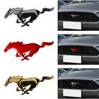 3D Metal Car Front Grille Emblem Logo Rear Trunk Badge Sticker For Ford Mustang Fiesta Focus Ranger Smax Kuga Mondeo Accessories