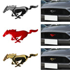 3D Metal Car Front Grille Emblem Logo Rear Trunk Badge Sticker For Ford Mustang Fiesta Focus Ranger Smax Kuga Mondeo Accessories